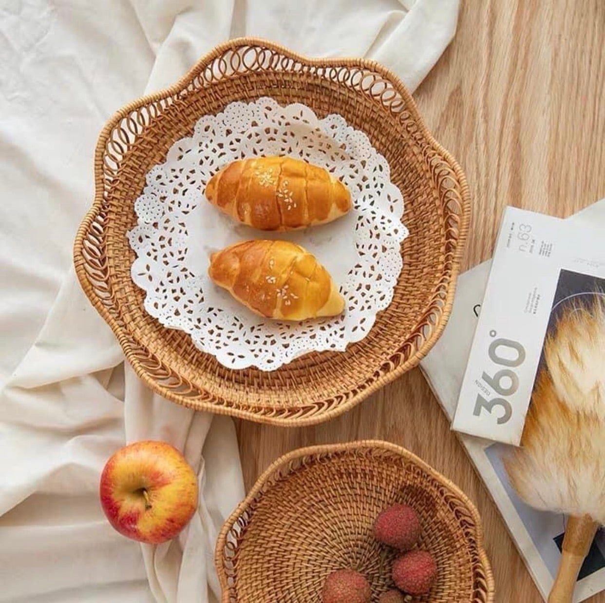 Rattan Woven Plate Natural Décor for Elegant Table Styling