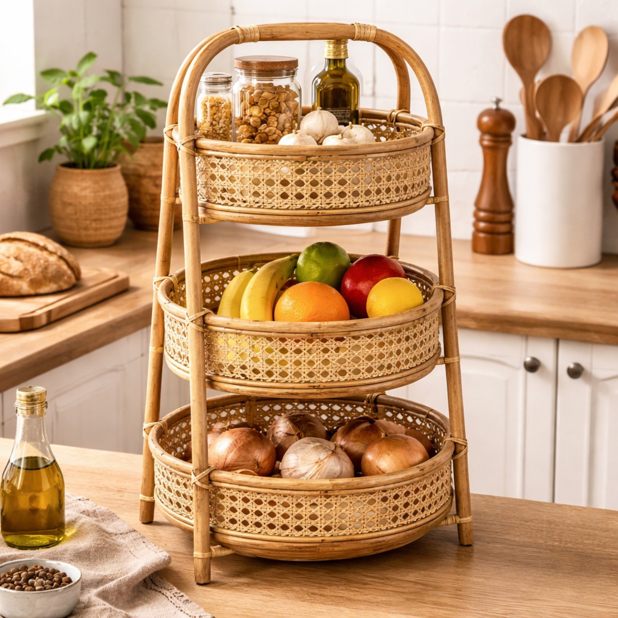 Handwoven Rattan Storage Baskets and Shelves Smart Natural Solutions for Modern Living